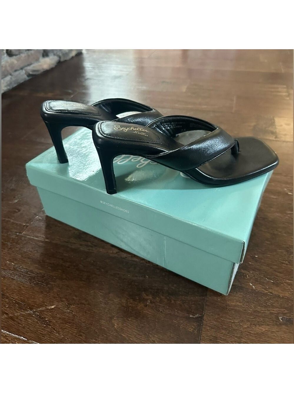 Seychelles EGO Black Leather Sandals – Women’s Size 7.5, Brand New, Retail $109 - Picture 13 of 13